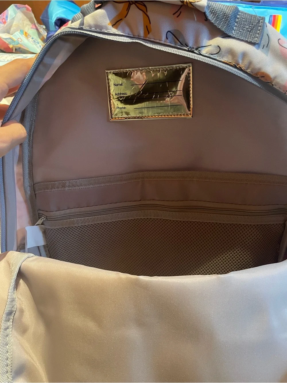 NWT BUNDLE Backpack and Lunchbox in Multicolored Bow Pattern